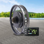 20-Inch Electric Bike Rear Hub Motor Kit, 48V 2000W Electric Bike Conversion Kit, Fat Tire Hub Motor Conversion Kit with LCD Display