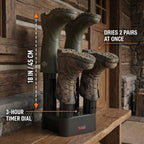 JobSite Boot Dryer - Mighty Dry with Heat Blower Fan - Fast Glove & Shoe Dryer - Helps Reduce Odor