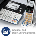 VTech VG208-2 DECT 6.0 Corded/Cordless Phone System with 2 Handsets, Digital Answering Machine, Call Blocking, Caller ID, Large Backlit Display