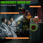 Emergency Radio Hand Crank Solar, 10000mAh/37000mWh Emergency Weather Radio