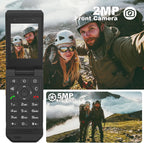 Unifone S22 Rugged Flip Phone Unlocked (16GB) 2.8'' Touchscreen Smart Cell Phone Android 11, IP68 Water Resistant, 4G LTE GSM Single Sim (Black)