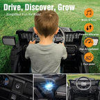 12V Ride on Toys for Kids with Parent Remote Control, Black