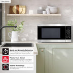 Sharp SMC2266KS 2.2 cu. ft. 1200W Stainless Steel Countertop Microwave Oven