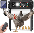Automatic Chicken Coop Door Solar Powered, Large 9.45”X10.24” Opening
