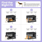 Lesure Shown on Today Show Soft Collapsible XL Dog Crate, 42in Black