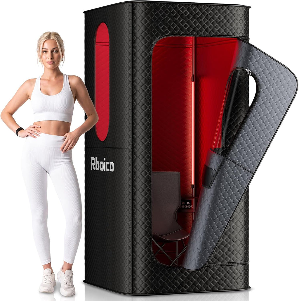 Portable Home Sauna, Dry Heat Sauna Box with Infrared Light