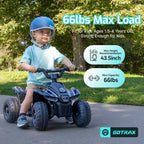 Gotrax Ride on Toy for Toddlers 1.5-4, 12V Battery for 80Mins, Max 1.5MPH