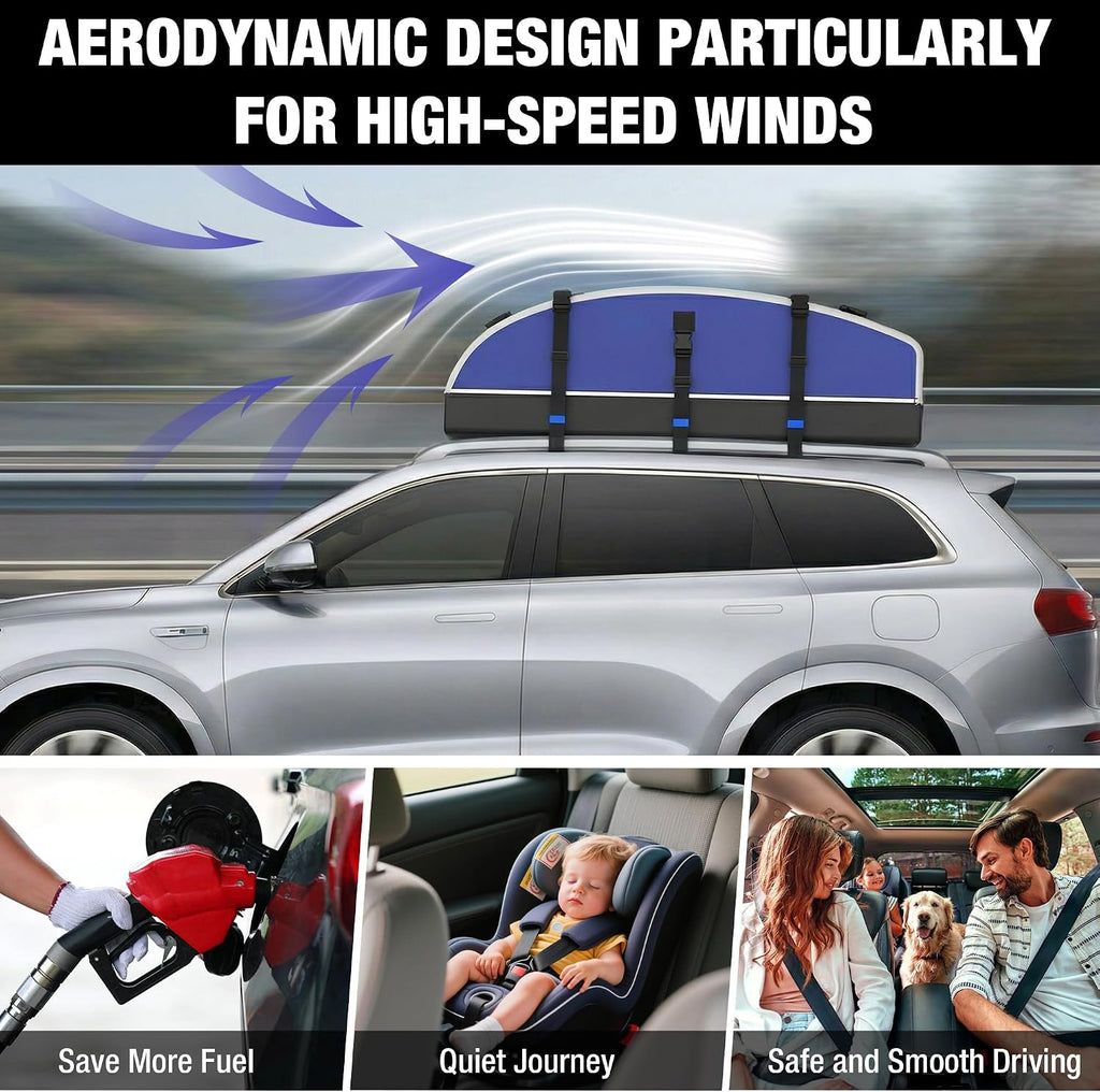 WORKPRO Rooftop Cargo Carrier Bag, 21 Cubic Feet Waterproof Car Roof Bag