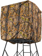 Muddy Steel 7' Tall Quad Pod Hunting Blind Cover with 4 Zippered Windows
