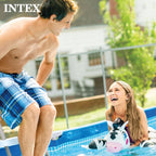 INTEX Metal Frame 9ft 10in x 6ft 6.75in x 29.5in Above Ground Swimming Pool
