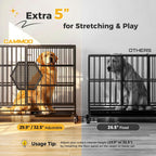 CAMMOO 48'' Heavy Duty Dog Crates for Large Dogs, Dog Kennel Indoor