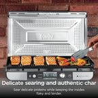 Ninja® Sizzle™ Pro XL 20'' Indoor Griddle & Grill, Silver, GX101