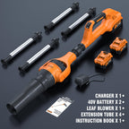 Alloyman Roof Gutter Cleaning from The Ground,40V Cordless Leaf Blowers