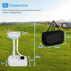 YITAHOME Portable Sink Camping Hand Washing Station with 17 L Wash Basin