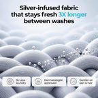 Silvery Silver Infused Bed Sheets Set - Ultra-Soft Temperature-Regulating Fabric with Self-Cleaning Technology™ That Stays Fresh 3X Longer for