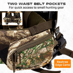 TR Aluminum External Frame Backpack, Adjustable Hunting Hiking Pack, Camo