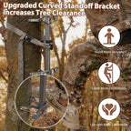 30" Climbing Sticks for Tree Stand, Non-Slip Aluminum Steps