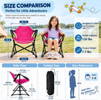 Kids Hammock Chair, Kids Camping Chair, Folding Chair, Pink