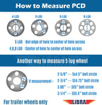 Free Country Trailer Tire Wheel ST205/75D15 6PR C 101L 5X4.5 Black Mod, Pk2