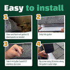 A-M Gutter Guard 5" x 100 Ft Mill Finish Aluminum, Leaf & Debris Protection