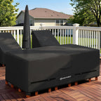 Porch Shield Waterproof Rectangular Patio Table Cover 108 x 60 inch, Black
