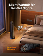 DREO Space Heater Large Room, 120° Oscillation, 30" Heaters with Remote