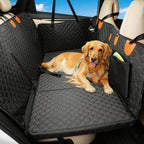 Back Seat Extender for Dogs, Waterproof Dog Car Seat Cover for Back Seat with Hard Bottom, Upgraded Material, Anti Scratch, Easy to Use and Clean