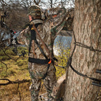 MUDDY Safeguard Youth Combo Safeguard Harness, Lineman's Rope, Tree Strap, Suspension Relief Strap, & Carabiner Super Light Easy-to-Use 360-degree