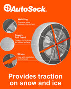 AutoSock for Passenger Vehicles HP697, Snow Socks for Tires, Pack of 2
