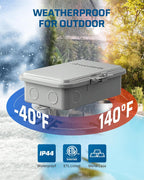 DEWENWILS Pool Pump Timer, Outdoor Smart WiFi Timer Box, 40A 240VAC 3HP