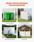 VEVOR Outdoor Privacy Screens 50" W x 50" H 2-Panel Air Conditioner Fence