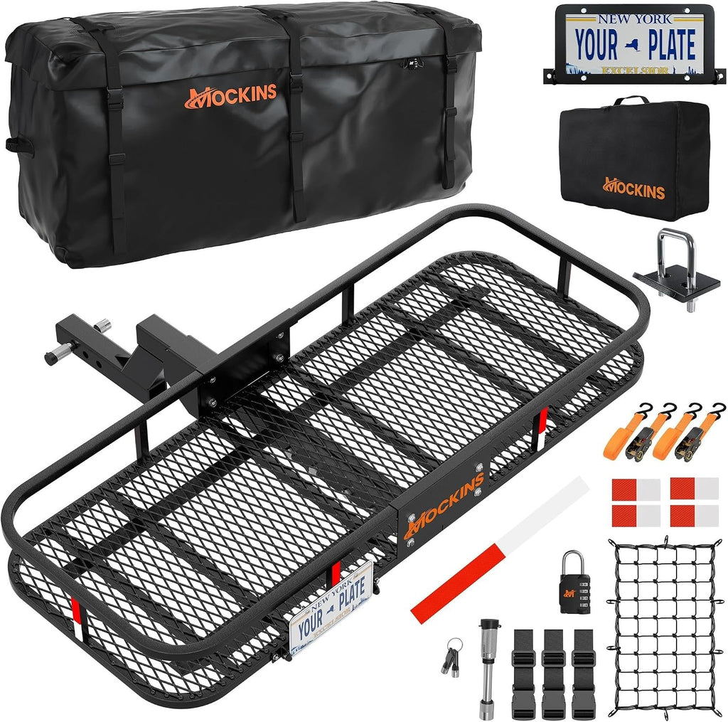 Mockins 6" Raised Heavy Duty Luggage Rack for SUV Car Truck with 500 Lb Cap