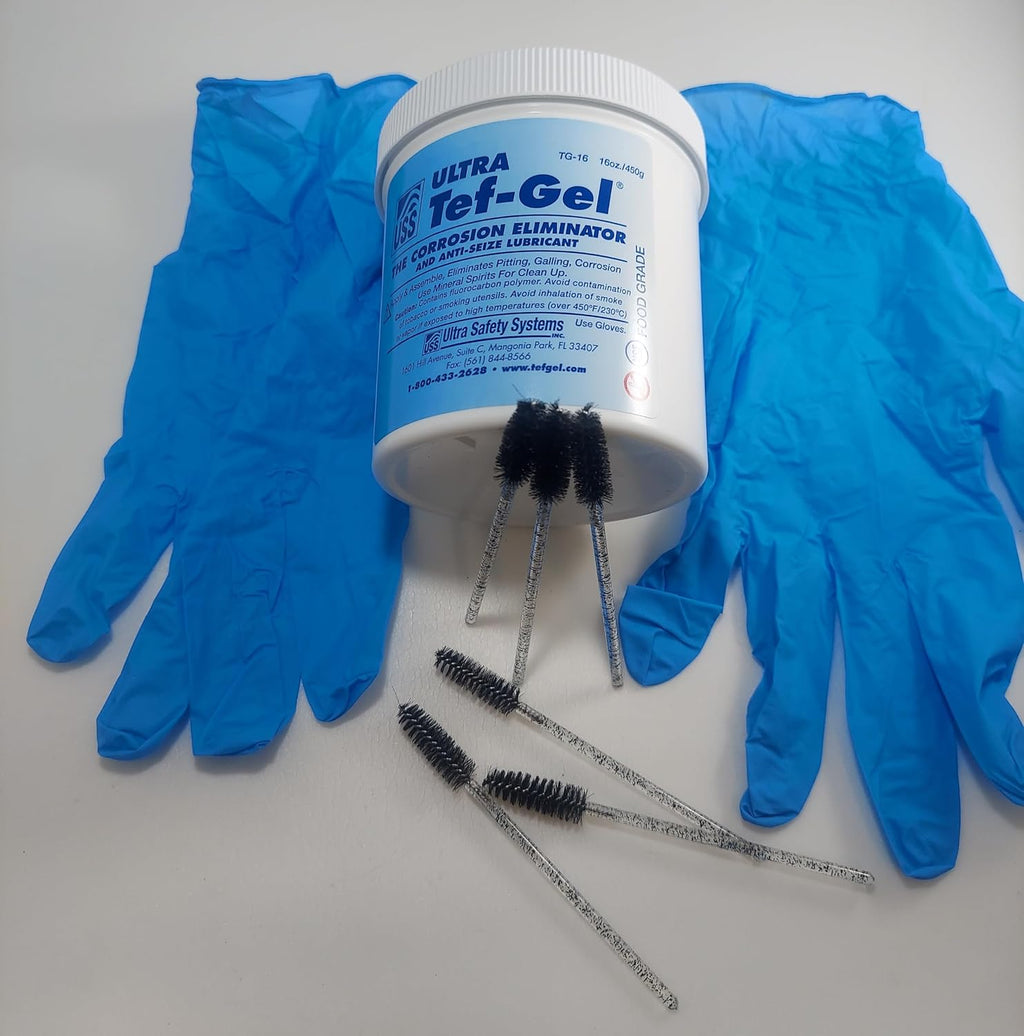 Ultra Tef-Gel TG-16 Ultra 16oz Anti-Corrosion & Anti-Seize Lubricant, Protection, Sailboat Rigging Hardware Protection, Free Application Kit Extra