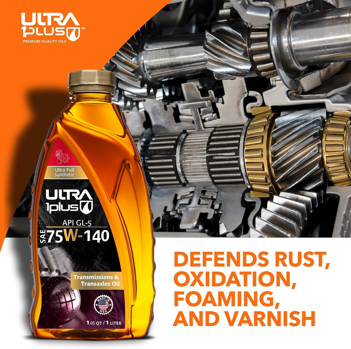 SAE 75W-140 Synthetic Gear Oil API GL-5 5 Gallon Pail