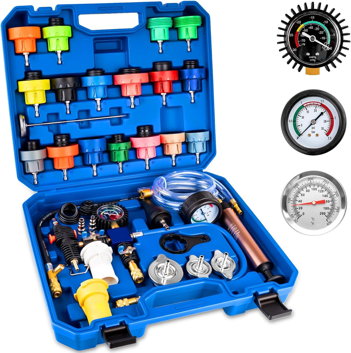 31 PCS Coolant Pressure Tester Kit with 23 Adapters