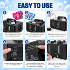 Fog Bubble Machine - High Powered Smoke Bubble Machine for Halloween Party