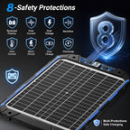 SUNER POWER 20W 12V Solar Panel Battery Trickle Charger Maintainer Pro