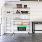 Seville Classics UltraDurable Heavy Duty NSF Solid Steel Wire Rack Storage Unit Organizer for Garage, Warehouse, Office, Restaurant, Classroom