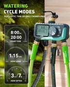 RAINPOINT Sprinkler Timer 4 Zone, Water Timer for Programmable, for Soaker Hose with Rain Delay/Manual/Automatic Watering System, Digital Irrigation