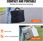 VEVOR Portable Toilet for Camping, RV Toilet with Carry Bag, 5.3 Gal Waste Tank & 3.2 Gal Flush Tank, Push-Button Pressurized Flush Commode, Leak