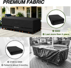 Porch Shield Waterproof Rectangular Patio Table Cover 108 x 60 inch, Black
