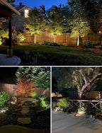 SUNVIE 24 Pack Low Voltage Landscape Lights LED Spotlights with Connectors