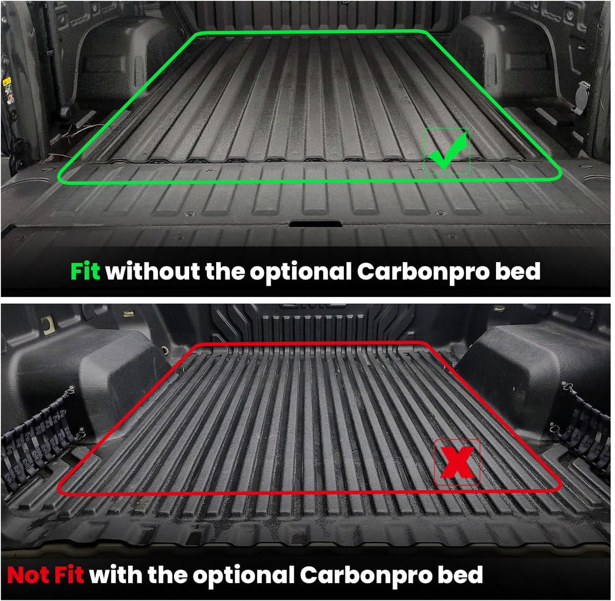 LASFIT Truck Bed Mat for Chevrolet Silverado/GMC Sierra 1500 2019-2026
