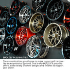8" Steel Golf Cart Wheels Glossy White and Arisun Turf Sail (18/8.5-8) Golf Cart Tires - Set of Four