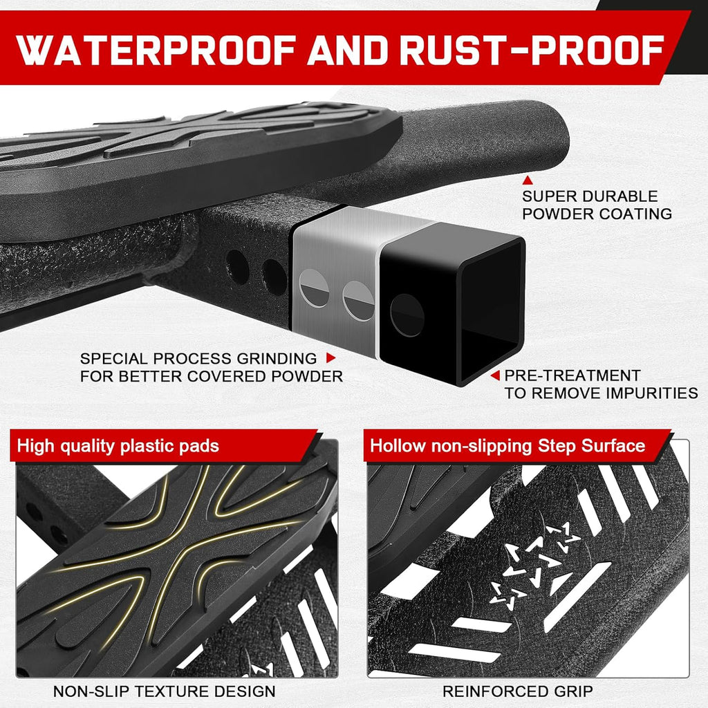 Double Layer Tow Hitch Step for 2" Hitch Receiver Trailer Hitch Step