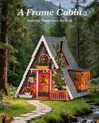 Rolife DIY Miniature Forest Tiny House Kit-A-Frame Cabin with LED Lights
