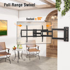 Outdoor TV Wall Mount Waterproof for 42-75 Inch TVs, 37.9" Long Extend Arm