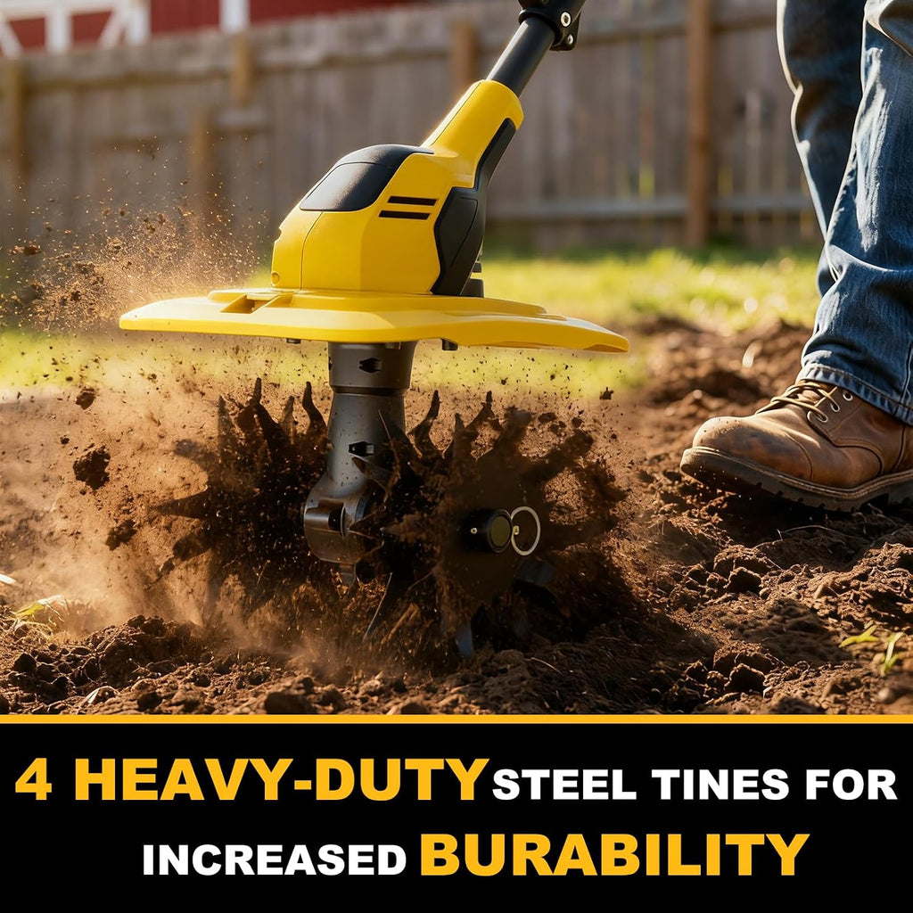 Cordless Tiller Cultivator for DeWalt 20V MAX (Bare Tool)