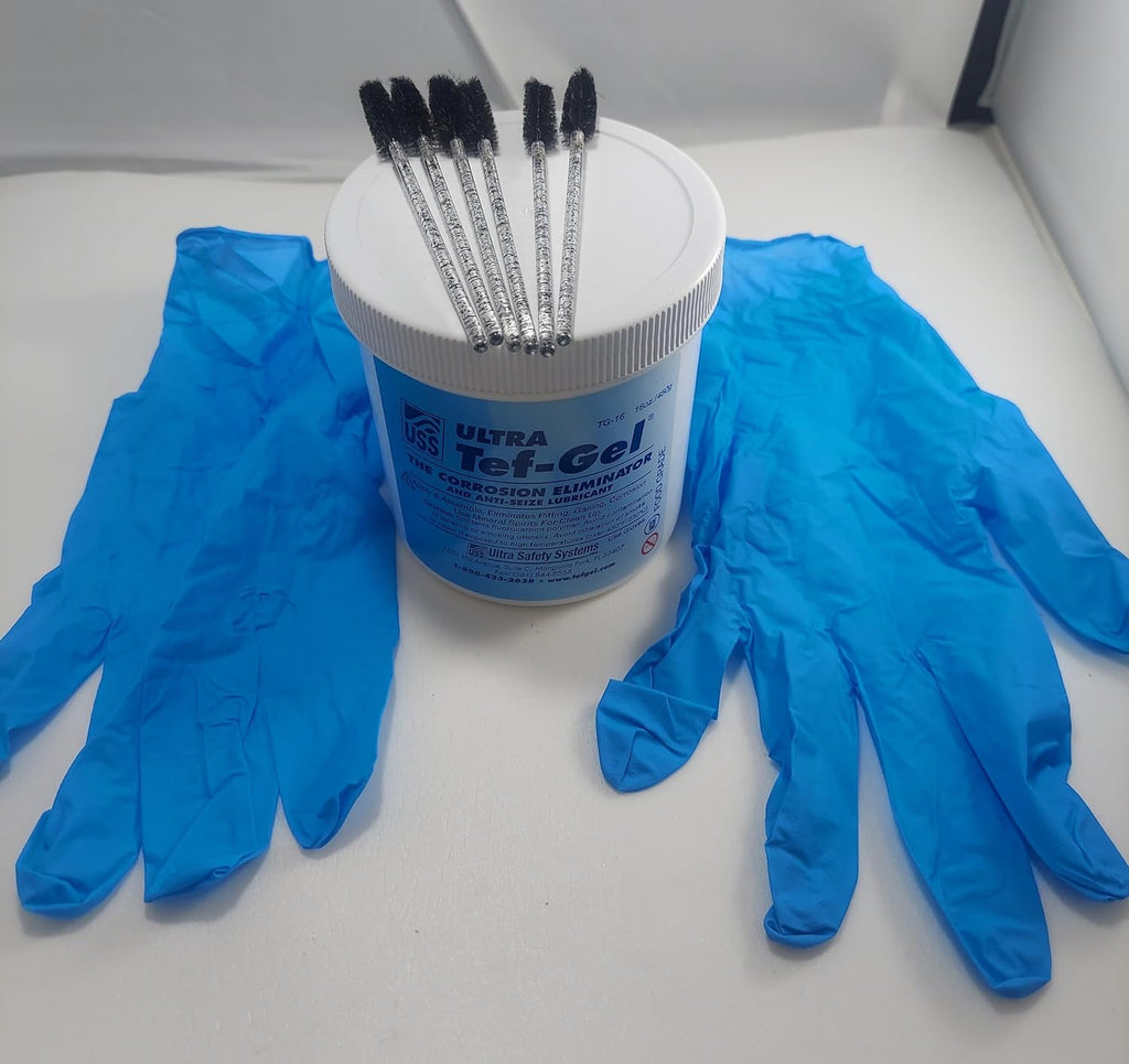 Ultra Tef-Gel TG-16 Ultra 16oz Anti-Corrosion & Anti-Seize Lubricant, Protection, Sailboat Rigging Hardware Protection, Free Application Kit Extra