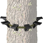 Saddle Hunting Platform Steps, Ultra-Light Ring of Steps for Climbing Bow Hunting with 6 Feet Heavy-Duty Strap & Cam Buckle, Ergonomic Anti-Slip